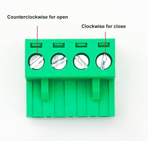 Keszoox 5 Pack 5.08mm Pitch Phoenix Type Connector 4 Pin PCB برغي محطة كتلة in Saudi Arabia