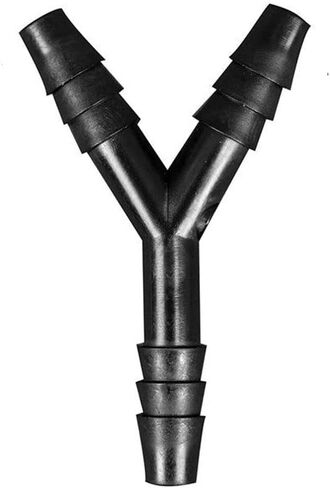 Polypropylene Y-Type Barbed Tubing Connectors (Wye-Shaped), Three 1/4 Inch Barbs, Autoclavable, (Pack of 100) in Kuwait