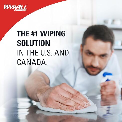 WypAll® CriticalClean™ Heavy Duty Foodservice Cloths (05925), Quarterfold Towels, White (300 Sheets/Box, 1 Box/Case, 300 Sheets/Case) in Saudi Arabia