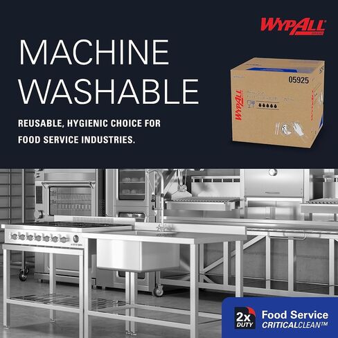 WypAll® CriticalClean™ Heavy Duty Foodservice Cloths (05925), Quarterfold Towels, White (300 Sheets/Box, 1 Box/Case, 300 Sheets/Case) in Saudi Arabia