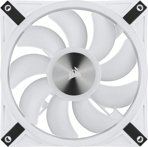 Corsair QL Series, Ql120 RGB, 120mm RGB LED Fan, Single Pack - Black, 4.72 x 4.72 x 0.98 inches in Kuwait