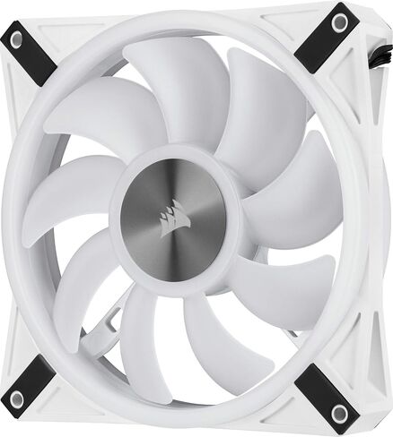 Corsair QL Series, Ql120 RGB, 120mm RGB LED Fan, Single Pack - Black, 4.72 x 4.72 x 0.98 inches in Kuwait