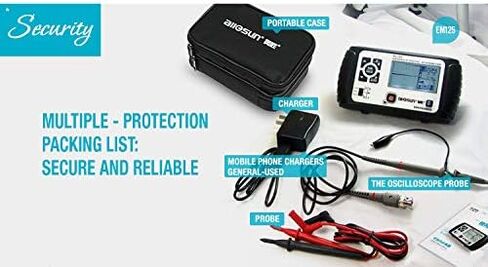 allsun 2 in 1 Handheld Oscilloscope Multimeter Portable Digital Automotive Storage Lab Scope with 1 Channel 25MHz LED Backlit,AC/DC Voltage Ohm Tester in Saudi Arabia