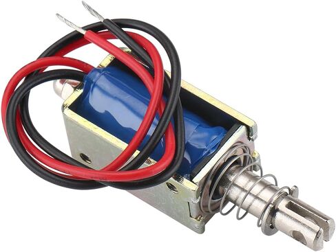 Baomain الملف اللولبي الكهربائي JF-0730B DC 6V 1A 5N / 10mm سحب دفع نوع الإطار المفتوح in Kuwait