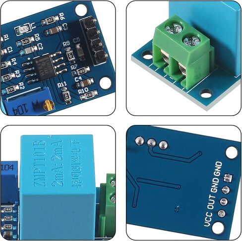 ALMOCN 6pcs 5-30V ZMPT101B Voltage Transformer Module, Single Phase Active Output AC Voltage Sensor Board Power Supply Voltage for Household Appliances in Saudi Arabia