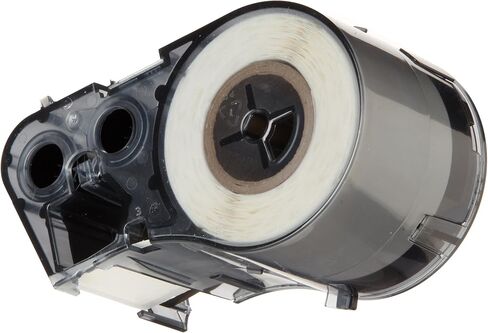 خرطوشة لاصقة Brady MFT-01-425 Polypropylene ½25 Black on White Label makting، عرض 1-11/64" x ارتفاع 25/32"، لطابعات BMP51/BMP53 in Kuwait