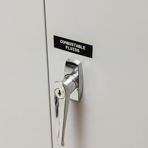 برادي MC-500-595-BK-WT فينيل B-595 أبيض على الأسود لصانع التسمير، 25 بوصة عرض × 1/2 بوصة طول، لطابعات BMP51/BMP53 in Kuwait