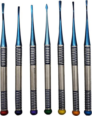 مصاعد الجذر الصغيرة التقريبية المصاعد الفاخرة PDL مصاعد الجذر 7 قطعة أدوات طب الأسنان in Kuwait