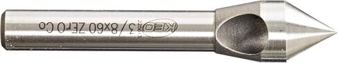 KEO 53501 Cobalt Steel Single-End Countersink, Uncoated (Bright) Finish, 60 Degree Point Angle, Round Shank, 1/4" Shank Diameter, 3/8" Body Diameter in Kuwait