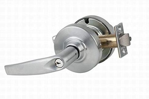 Schlage commercial ND53PDATH626 ND Series Grade 1 Cylindrical Lock, Entry Function Turn/Push-Button Locking, Athens Lever Design, Satin Chrome Finish in Kuwait