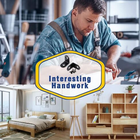 Corner Braces, Right Angle Bracket L Black Braces Bracket for Shelf with Screws in Kuwait