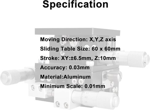 Kimllier 60x60mm XYZ الخطي المرحلة 3 محور دليل انزلاق الجدول التشذيب منصة تحمل in Saudi Arabia