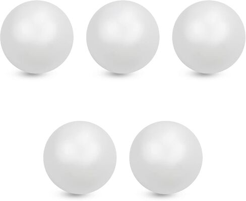 كرة Othmro PTFE، قطر 9 مم/0.35 بوصة، لمسة نهائية أرضية، مضخة هوائية غشائية بيضاء، 5 قطع in Kuwait