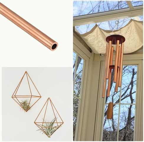 أنبوب نحاسي METALLIXITY (6 مم OD × 1 مم جدار T × 300 مم طول)، أنابيب مستقيمة - للتأثيث المنزلي، والآلات، والحرف اليدوية اليدوية in Saudi Arabia