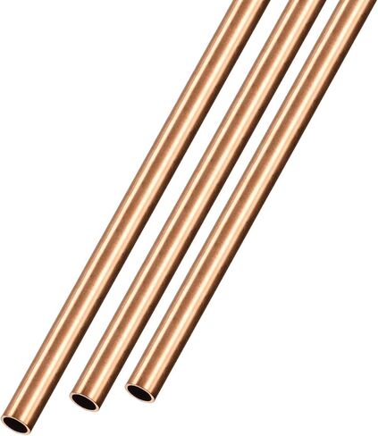 METALLIXITY Copper Tube (5.5mm OD x 0.5mm Wall T x 300mm L) 3Pcs, Straight Tubing - for Home Furnishing, Machinery, DIY Handicraft in Saudi Arabia