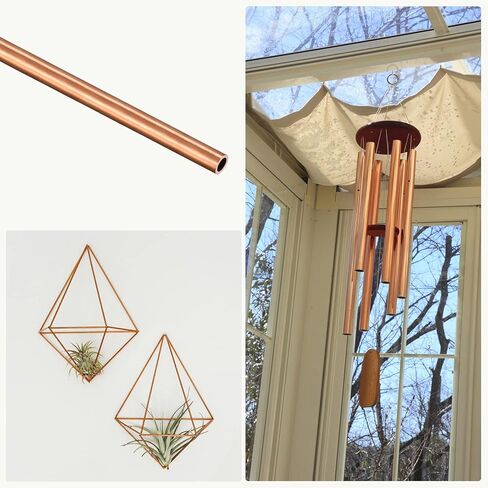 METALLIXITY Copper Tube (5.5mm OD x 0.5mm Wall T x 300mm L) 3Pcs, Straight Tubing - for Home Furnishing, Machinery, DIY Handicraft in Saudi Arabia