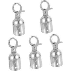 Deck Hooks 4pcs Rope End Stop Trumpet Accessories Golden End Cap Small Stainless Steel Deck Balusters