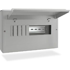 Steel Circuit Breaker Box Distribution Protection Box, Leakage Switch Control Box, Circuit Breaker Distribution Box, Suitable for Indoor Wall Circuit Breaker Leakage Switch Protection (6 Way)