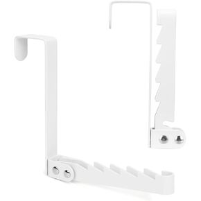 FYY Over The Door Hooks Hanger, 1 Pack Collapsible Folding Over The Door Organizer Rack Space Saving Hanging Storage Hanger for Clothes, Coats, Towels for Bedroom Bathroom Black in Saudi Arabia