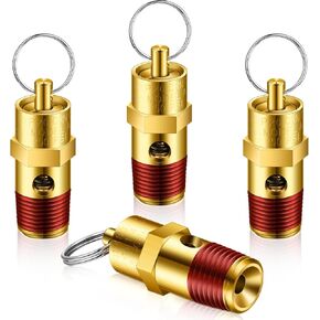 4 قطع 1/4 ''ذكر NPT ضاغط الهواء صمام تنفيس الضغط النحاس صمام الأمان ضاغط الهواء تحقق صمام (170 رطل لكل بوصة مربعة مجموعة الضغط) in Kuwait