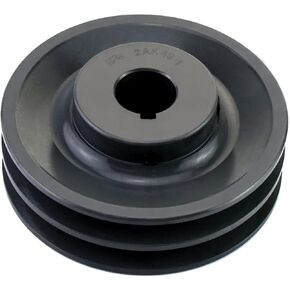 QWORK 2AK491 Double Groove Pulley/Sheave, 4.75"OD 1" Bore, AK Fixed Bore Pulley, for A, 3L & 4L (A & AX) V-Belts, Cast Iron in Saudi Arabia