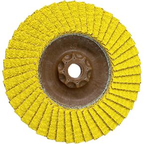 قرص رفرف قابل للتشذيب من السيراميك من CS Unitec PLANTEX SunFire، عجلة طحن هجينة صديقة للبيئة 40/60، قطر 5 بوصات، محور 5/8-11، النوع 29، صنع في ألمانيا، 10 عجلات كاشطة in Kuwait