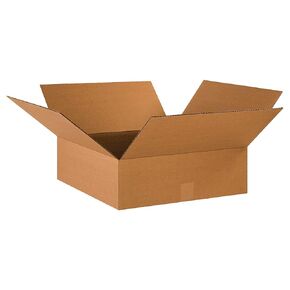 PARTNERS BRAND 18 x 18 x 6 Corrugated Cardboard Boxes, Flat 18"L x 18"W x 6"H, Pack of 20 | Shipping, Packaging, Moving, Storage Box for Home or Business, Strong Wholesale Bulk Boxes in Saudi Arabia