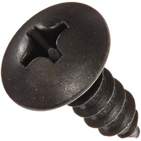 Small Parts 1412APTB Steel Sheet Metal Screw, Black Oxide Finish, Truss Head, Phillips Drive, Type A, #14-10 Thread Size, 3/4" Length (Pack of 50) in Saudi Arabia