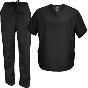 M&M Scrubs Men's Scrub Set Medical Scrub Tops and Pants