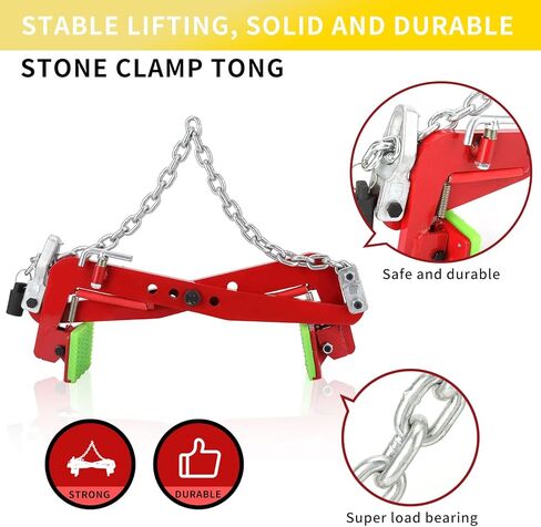 مشابك رفع 325 كغم (716 باوند)، كماشة رفع عمودية من الستيل للالواح الزجاجية/الصفائح المعدنية/جزيرة الجرانيت، مشبك حجر على جانب الطريق in Kuwait
