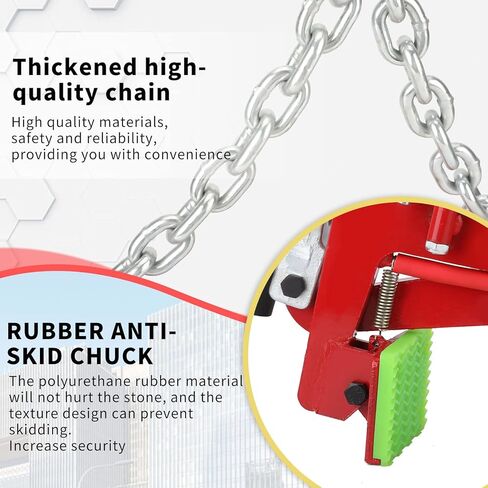 مشابك رفع 325 كغم (716 باوند)، كماشة رفع عمودية من الستيل للالواح الزجاجية/الصفائح المعدنية/جزيرة الجرانيت، مشبك حجر على جانب الطريق in Kuwait