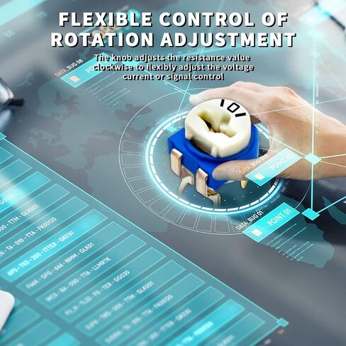 CenryKay 14 قيمة 140 قطعة 100 أوم-1 متر أوم أزرق وأبيض قابل للتعديل متغير التشذيب المقاوم 6 مللي متر الجهد مجموعة متنوعة in Saudi Arabia
