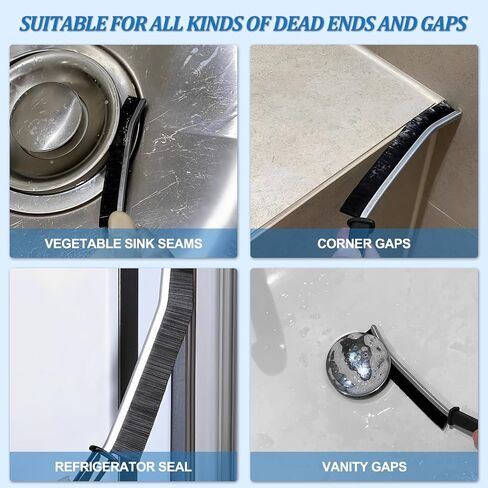 Gap Cleaning Brush Cleaner,Gap Brush Bathroom Gap Cleaning Brush,Dead Corners Multifunctional Brushes,Crevice Gap Cleaning Brush for Household Use,All-Around Deep Cleaning Brush Tool (3pcs) in Saudi Arabia