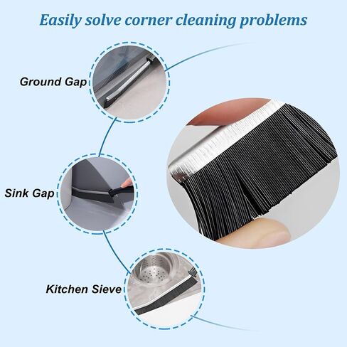 Gap Cleaning Brush Cleaner,Gap Brush Bathroom Gap Cleaning Brush,Dead Corners Multifunctional Brushes,Crevice Gap Cleaning Brush for Household Use,All-Around Deep Cleaning Brush Tool (3pcs) in Saudi Arabia