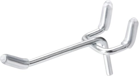 خطافات BetzFord Pegboard، 4 بوصات، 50 خطافًا قويًا مع 150 قفلًا/غطاء ربطًا للوحة ربط 1/4 بوصة و1/8 بوصة، شماعة معدنية للمرآب وغرفة الحرف اليدوية والمتجر، لن تسقط in Kuwait