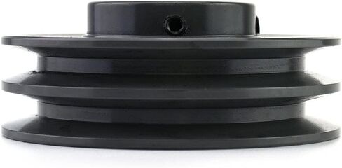 QWORK 2AK491 Double Groove Pulley/Sheave, 4.75"OD 1" Bore, AK Fixed Bore Pulley, for A, 3L & 4L (A & AX) V-Belts, Cast Iron in Saudi Arabia