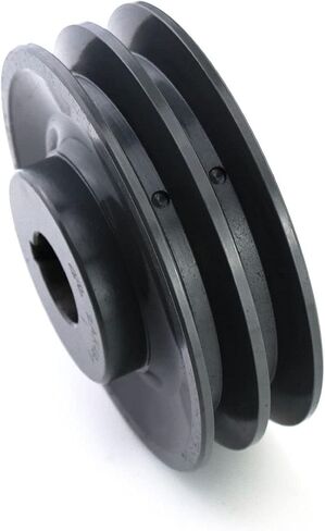QWORK 2AK491 Double Groove Pulley/Sheave, 4.75"OD 1" Bore, AK Fixed Bore Pulley, for A, 3L & 4L (A & AX) V-Belts, Cast Iron in Saudi Arabia