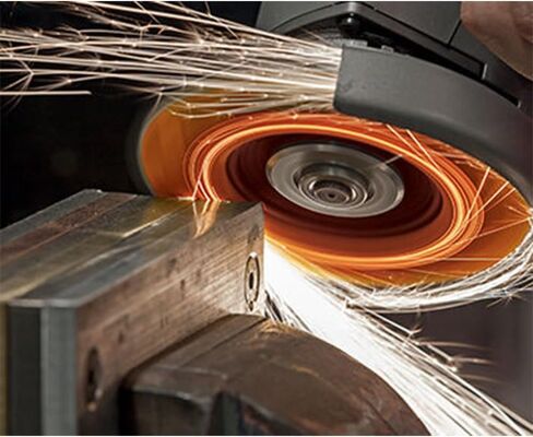 قرص رفرف قابل للتشذيب من السيراميك من CS Unitec PLANTEX SunFire، عجلة طحن هجينة صديقة للبيئة 40/60، قطر 5 بوصات، محور 5/8-11، النوع 29، صنع في ألمانيا، 10 عجلات كاشطة in Kuwait