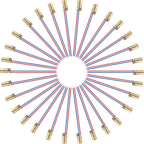 ACEIRMC 30 قطعة 5V 650nm 5mW ريد دوت ليزر رئيس أنبوب ليزر أحمر ليزر ديود مع يؤدي رئيس القطر الخارجي 6 مللي متر in Saudi Arabia