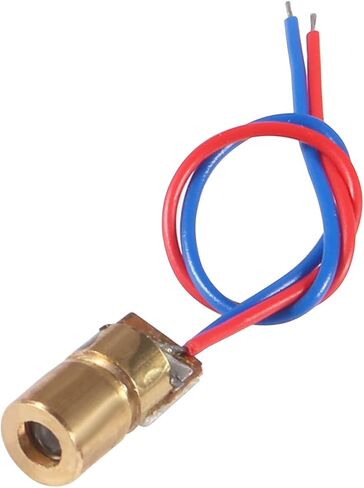 ACEIRMC 30 قطعة 5V 650nm 5mW ريد دوت ليزر رئيس أنبوب ليزر أحمر ليزر ديود مع يؤدي رئيس القطر الخارجي 6 مللي متر in Saudi Arabia