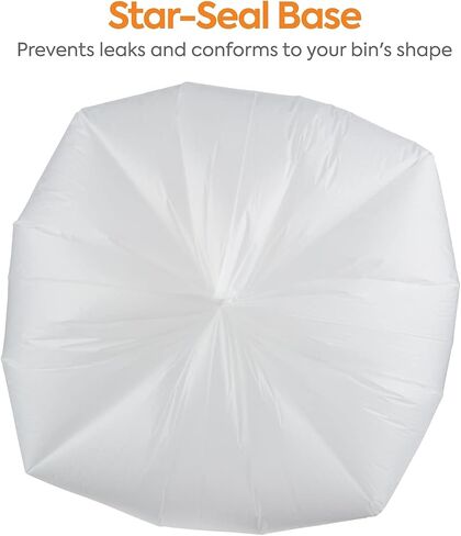 بطانات برايتون الاحترافية عالية الكثافة؛ 60 جالون، ثقيل جدًا، 38x60، 16 ميكرون، شفاف، 200/صندوق in Kuwait