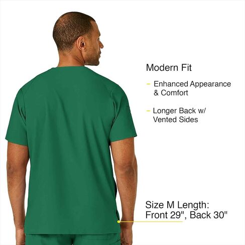 WonderWink W123 6355 Men's V-Neck Top in Kuwait