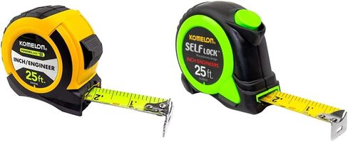 Komelon 52425IE; 25' x 1.06" Powerblade II" Engineer Tape Measure; Yellow/Black in Kuwait