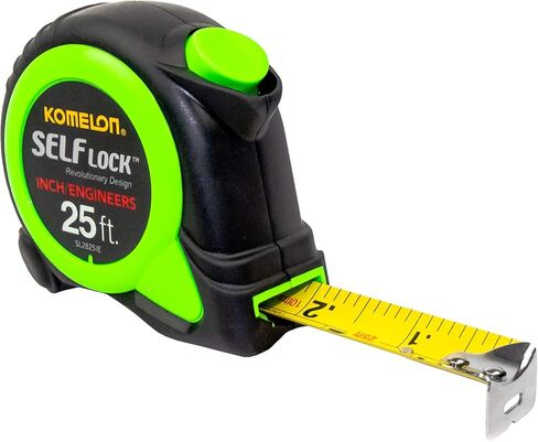 Komelon 52425IE; 25' x 1.06" Powerblade II" Engineer Tape Measure; Yellow/Black in Kuwait