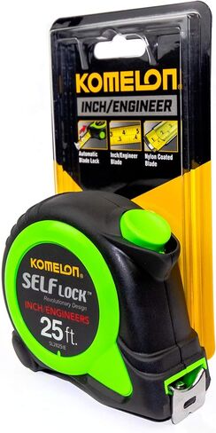 Komelon 52425IE; 25' x 1.06" Powerblade II" Engineer Tape Measure; Yellow/Black in Kuwait