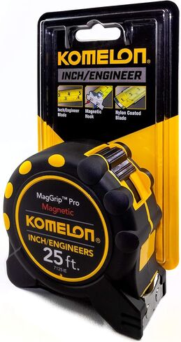 كوميلون 52425IE؛ شريط قياس هندسي مقاس 25 × 1.06 بوصة Powerblade II؛ أصفر/أسود in Kuwait