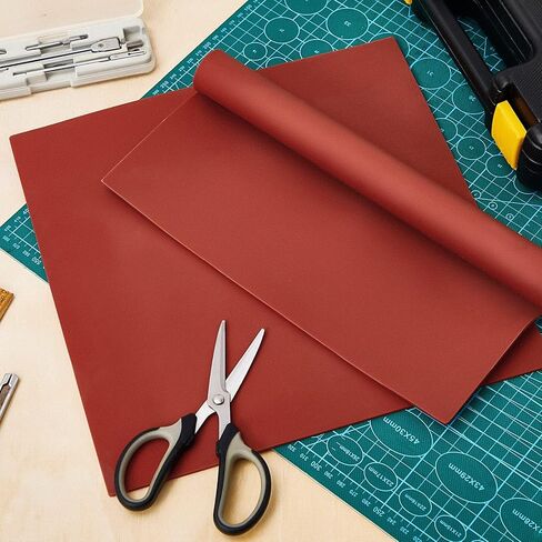 4 قطع من ألواح مطاط السيليكون المرنة ذات درجة الحرارة العالية، ورقة مادة السيليكون ذات درجة الحرارة العالية، ورقة عزل سيليكون مقاومة للحرارة، 12 بوصة × 12 بوصة، سمك 1/8 بوصة لمنصات الحرف اليدوية، أحمر in Kuwait