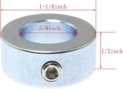 أطواق العمود RLECS قطعتان من الفولاذ الكربوني المطلي بالزنك 5/8 بوصة مجموعات أطواق عمود التجويف على شكل لولبي مع حجم تجويف 5/8 بوصة للاستخدام الصناعي والسيارات in Kuwait