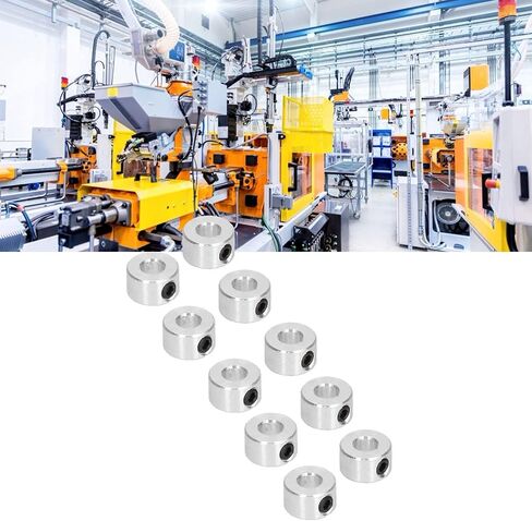 10Pcs 6mm Bore Shaft Collar, Steel Shaft Lock Collar Ring with Hex Screw, Suitable for Robots DIY, Drill Stop Collar, Model Toys in Saudi Arabia
