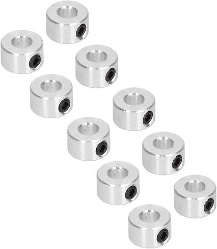 10Pcs 6mm Bore Shaft Collar, Steel Shaft Lock Collar Ring with Hex Screw, Suitable for Robots DIY, Drill Stop Collar, Model Toys in Saudi Arabia